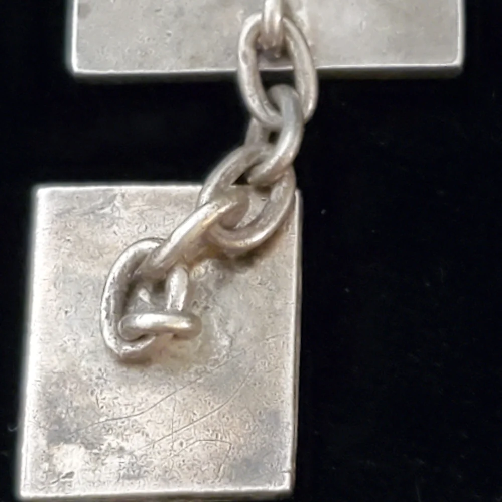 Vintage Silver Book Shaped Cufflinks MD Initials Doctor?